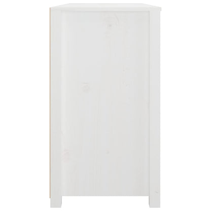 Armario Auxiliar De Madera Maciza De Pino Blanco 100x40x72 Cm / Vetonek_1