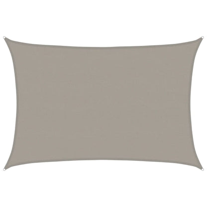 Toldo De Vela Rectangular Hdpe Gris Claro 160 G/m² 5x6 M_0