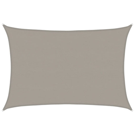 Toldo De Vela Rectangular Hdpe Gris Claro 160 G/m² 5x6 M_0