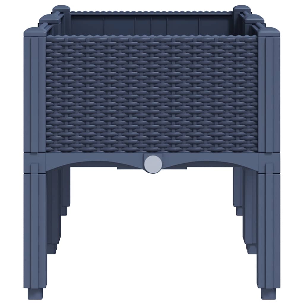 Jardinera Con Patas Pp Azul Gris 80x40x42 Cm_3