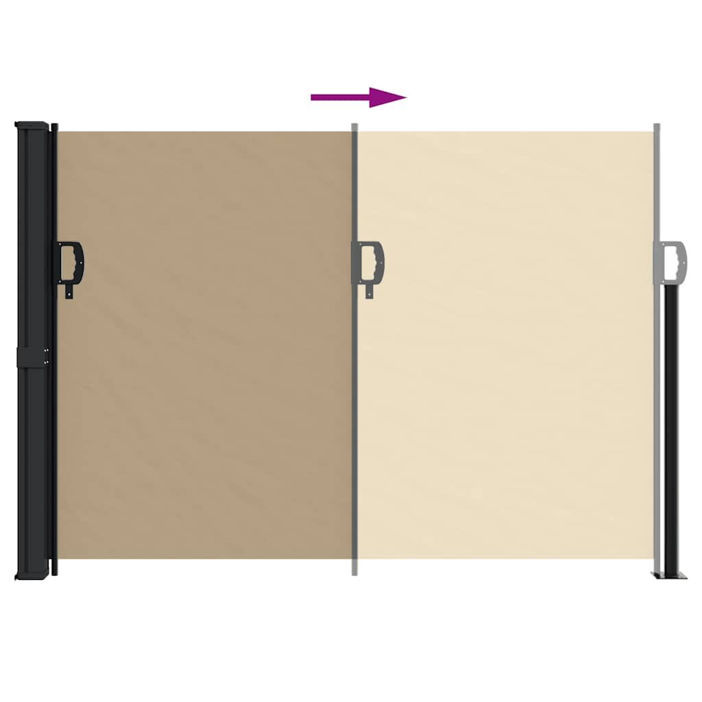 Vidaxl Toldo Lateral Retráctil Beige 140x600 Cm_4