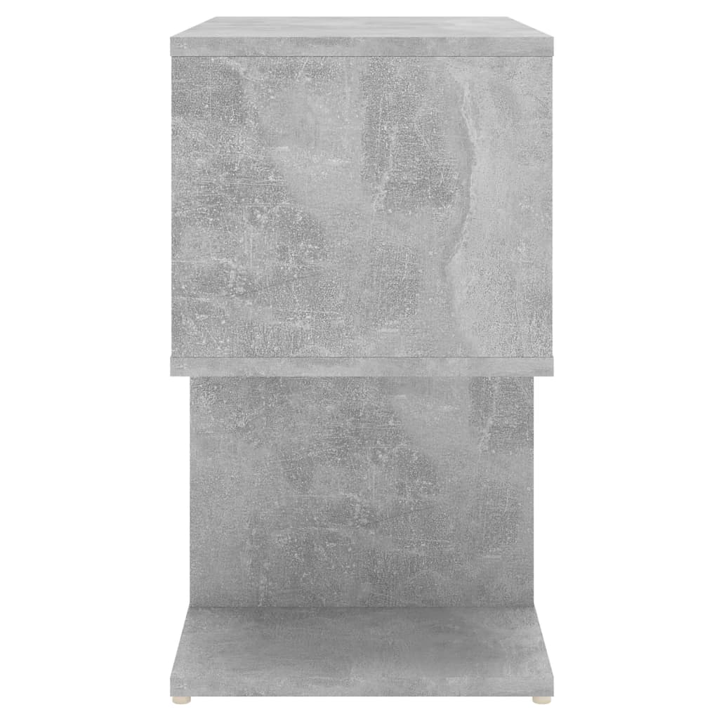 Mesita De Noche Madera De Ingeniería Gris Hormigón 50x30x51,5cm_4