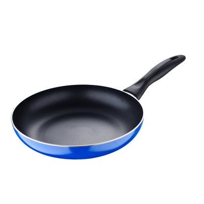 Set 3pc Sarten (16+20+24cm) Aluminio Prensado, Inducción, Azul Navy Paradise Con Set 3pc Utensilios De Cocina Nylon_2
