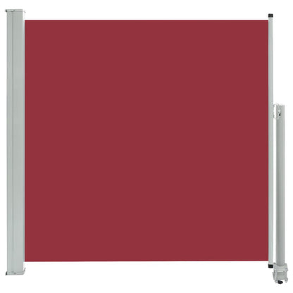 Vidaxl Toldo Lateral Retráctil De Jardín Rojo 160x300 Cm_0