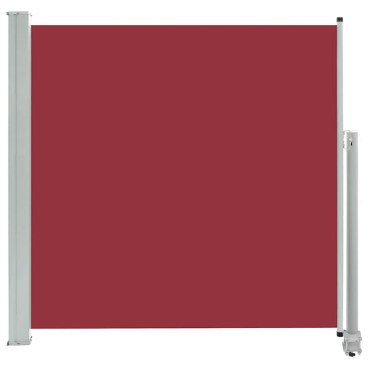 Vidaxl Toldo Lateral Retráctil De Jardín Rojo 160x300 Cm_0