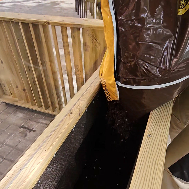 Kit Jardinera Alta De Madera Con Barandilla Y Cortavientos 60 Cm 75x34x80 Cm Hortalia_3