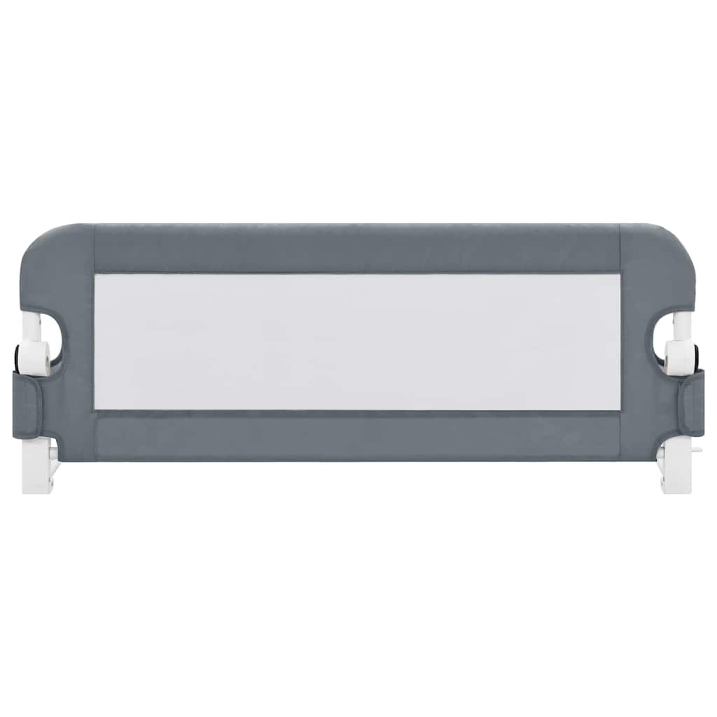 Vidaxl Barandilla De Seguridad Cama De Niño Poliéster Gris 102x42 Cm_2