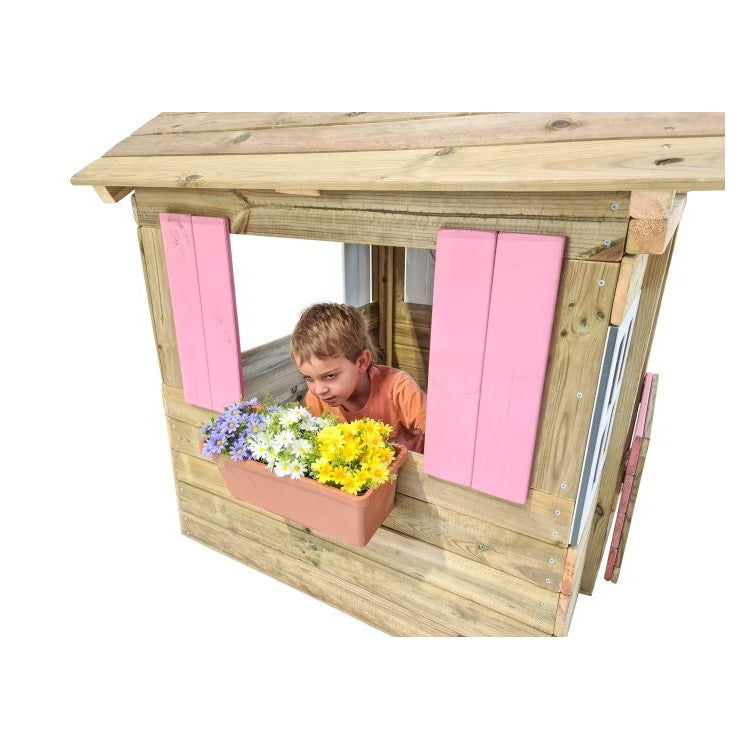 Casita De Madera Masgames Lollipop Elevada Rosa.