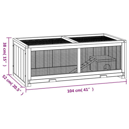 Vidaxl Jaula Para Hámster Madera Maciza Abeto 104x52x38 Cm_2