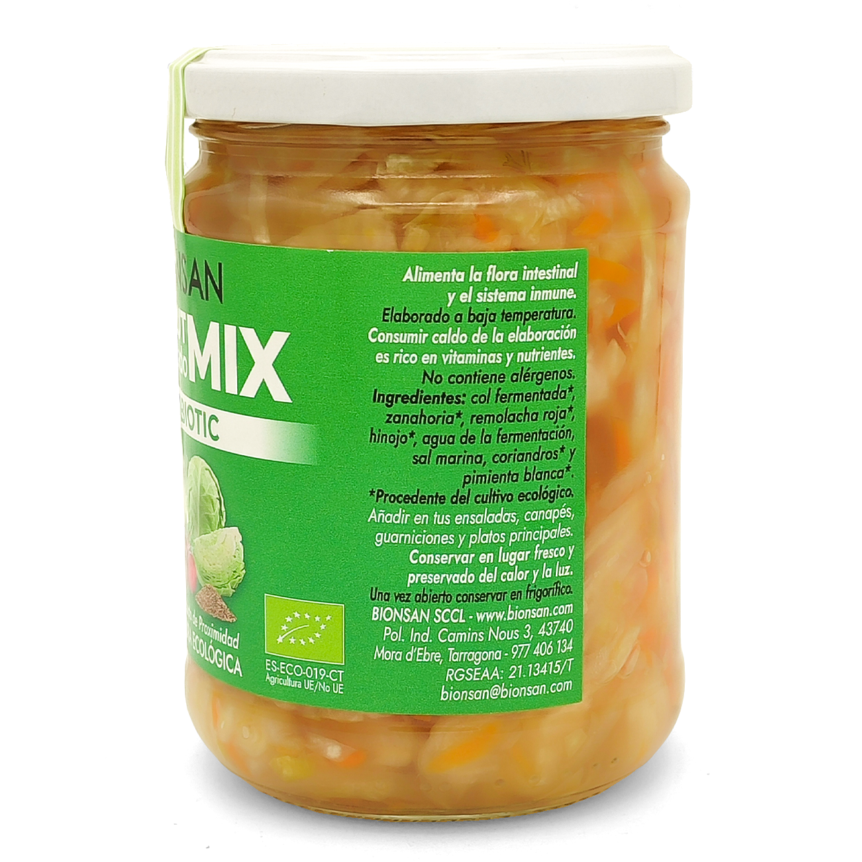 Chucrut Mix Fermentado De Verduras Eco Bionsan 420gr_2