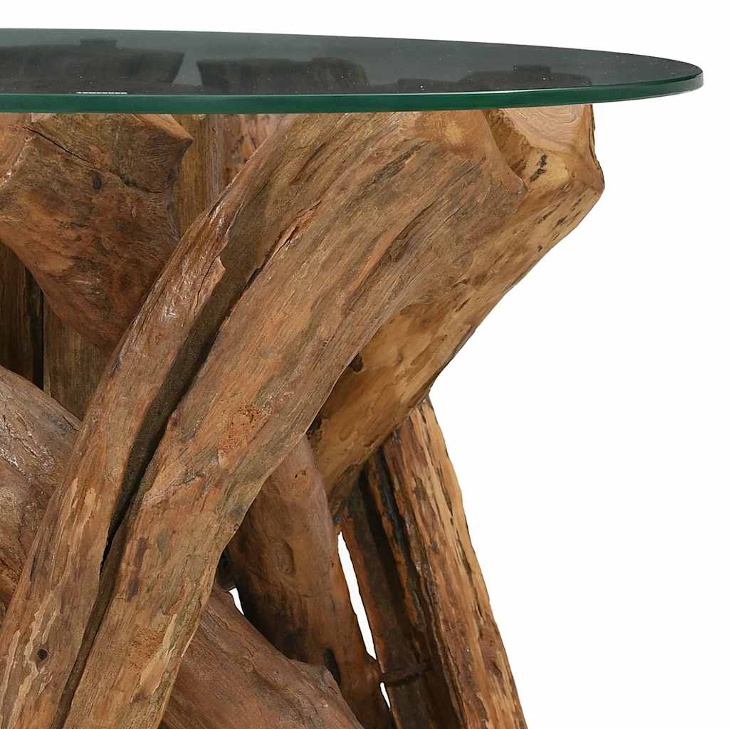 Mesa De Centro De Madera Maciza De Teca 60 Cm_4