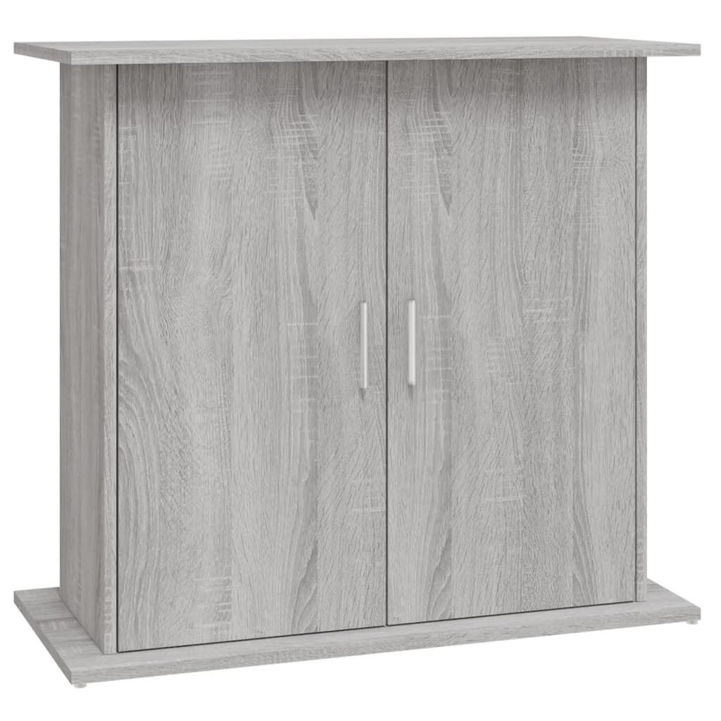 Vidaxl Soporte Para Acuario Madera Ingeniería Gris Sonoma 81x36x73 Cm_0