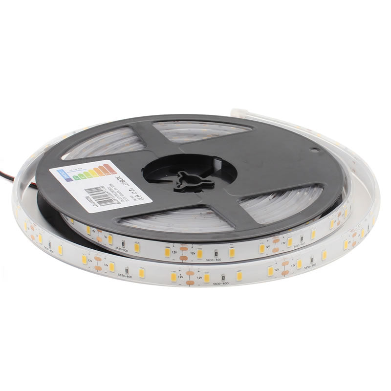 Tira Led Monocolor Hq Smd5630, Chipled Samsung Dc12v, 5m (60led/m),72w, Ip68, Blanco Cálido_2
