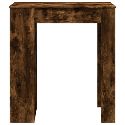 Mesa Alta Bar Con Estantes Roble Ahumado 95x47x103,5 Cm_2