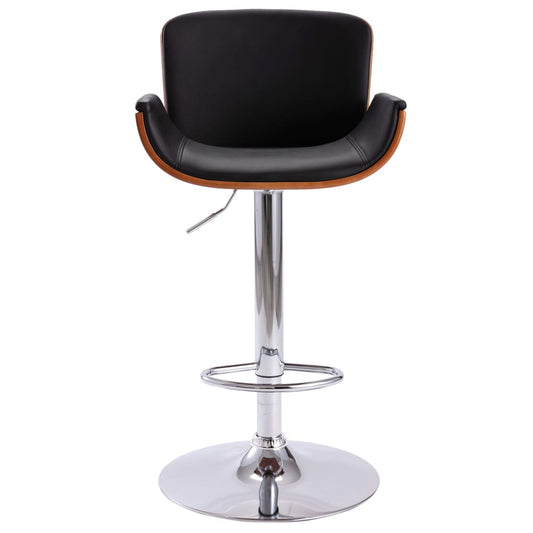 Taburete De Cocina Cuero Sintético Negro_0