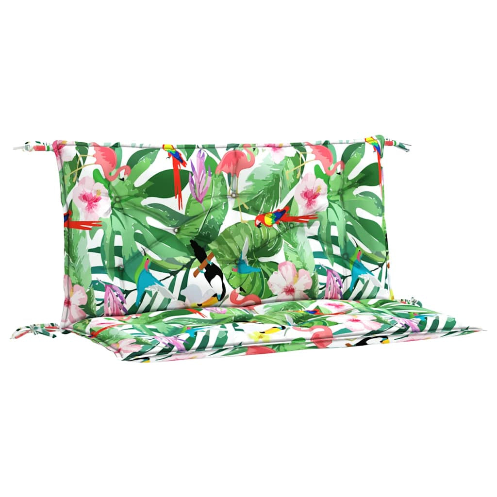 Vidaxl Cojines Para Banco De Jardín 2 Uds Tela Multicolor 100x50x7 Cm_0
