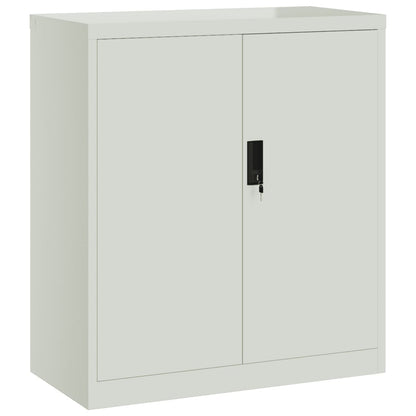 Armario Archivador De Acero Gris Claro 79x40x90 Cm_1