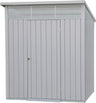 Duramax - Caseta Jardín - Palladium 6x5 - Metal - Color Gris Plata