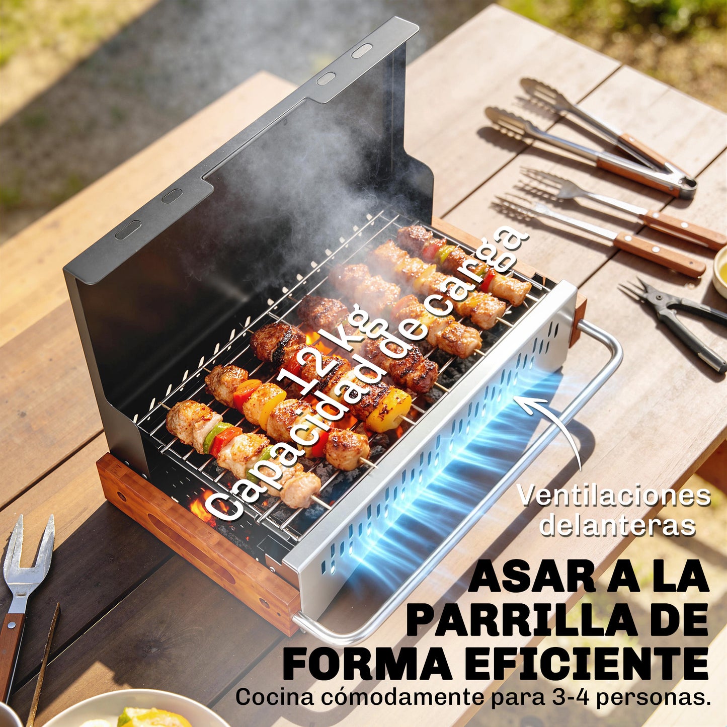 Outsunny Barbacoa De Carbón Plegable_4