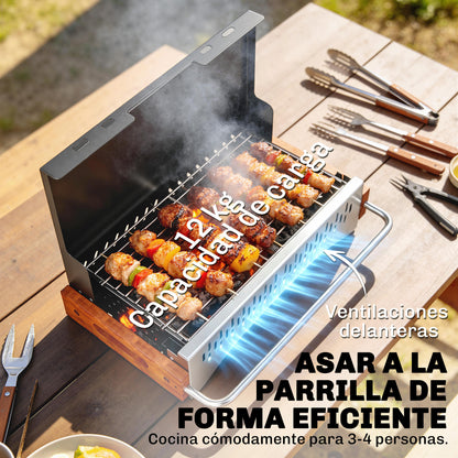 Outsunny Barbacoa De Carbón Plegable_4