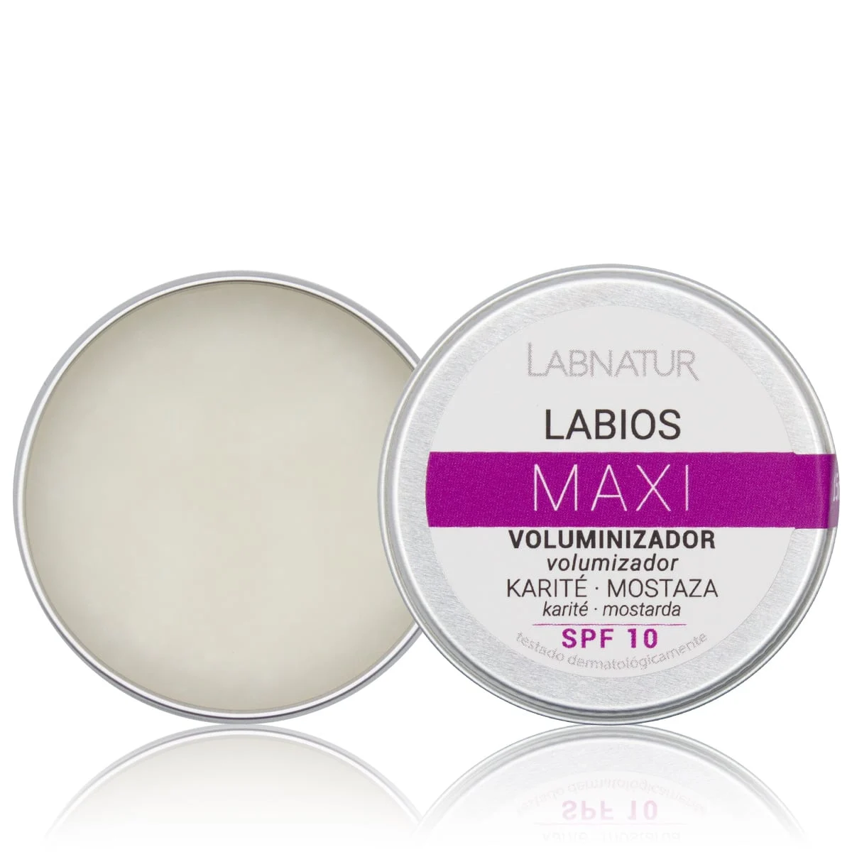 Bálsamo Labial Voluminizador Labnatur 15 ml | Efecto Volumen e Hidratación | Karité, Cacao y Brotes de Mostaza_0
