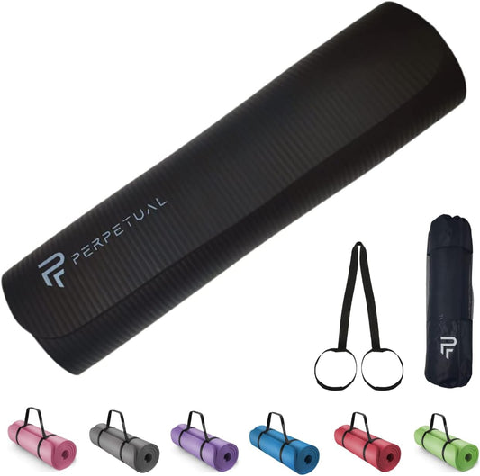 Esterilla De Yoga Y Pilates Antideslizante De 10mm Perpetual Con Correa Y Bolsa De Transporte_0