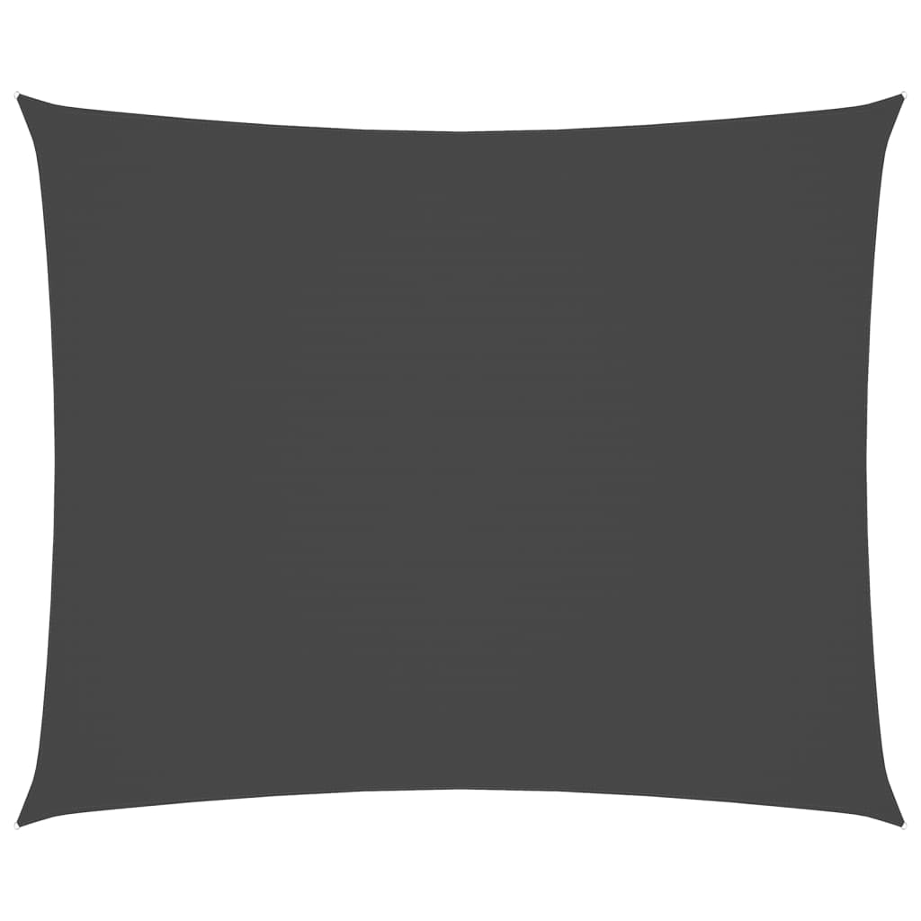 Vidaxl Toldo De Vela Rectangular Tela Oxford Gris Antracita 6x7 M_0