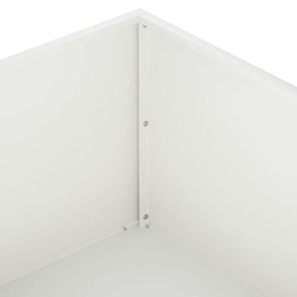 Macetero De Jardín 2 Uds. Blanco 80 X 80 X 30 Cm_5