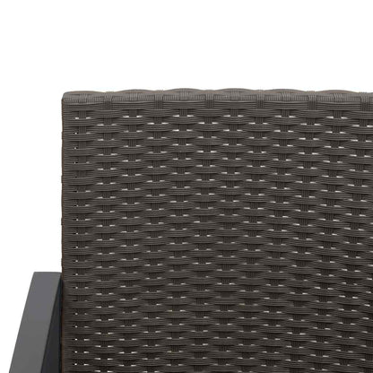 Vidaxl Set Comedor De Jardín 5 Pzas Y Cojines Pp Aspecto Ratán Marrón_4