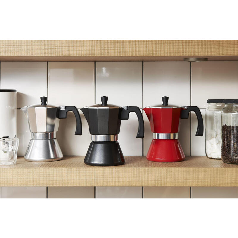 Cafetera Italiana Leopold Vienna Espresso Negro 6 Tazas Lv113008_1