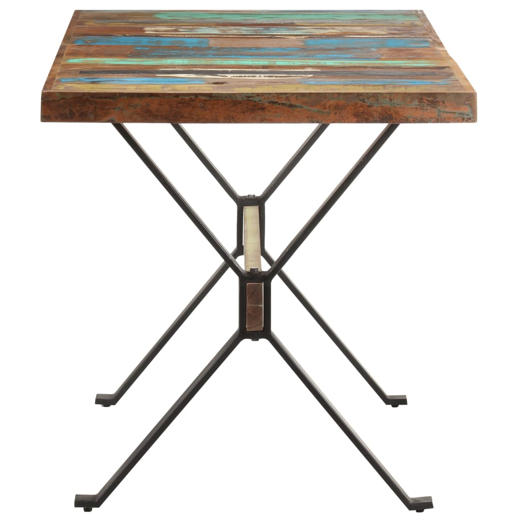 Mesa De Comedor De Madera Maciza Reciclada 140x70x76 Cm_1