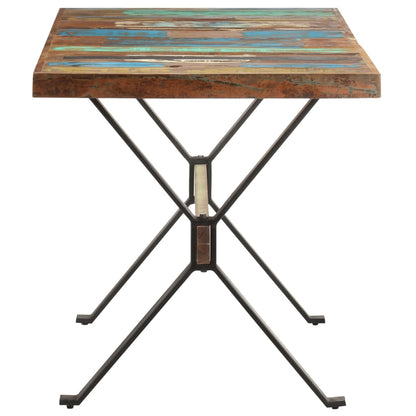Mesa De Comedor De Madera Maciza Reciclada 140x70x76 Cm_1