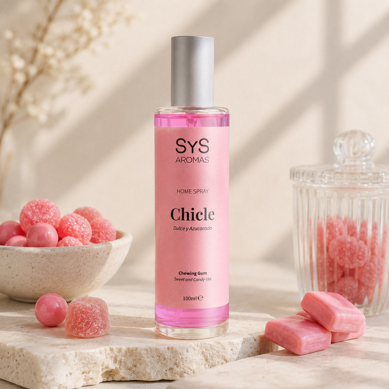 Ambientador Pulverizador Chicle Origins SYS Aromas 100 ml | Aroma Dulce y Afrutado | Alegre_2
