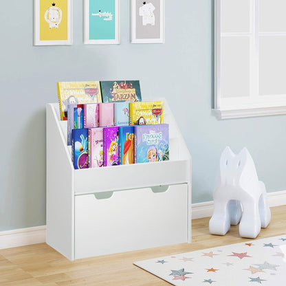 Well Home Librería Infantil Y Bandeja Con Ruedas 62,7x30x70cm