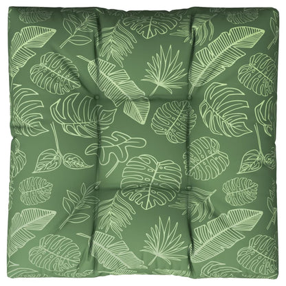 Vidaxl Cojín Para Palés Tela Estampado De Hojas 70x70x12 Cm_0
