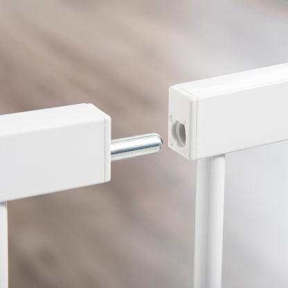 Pawhut Barrera De Seguridad Para Escaleras Y Puertas 75-131 Cm Blanco_4