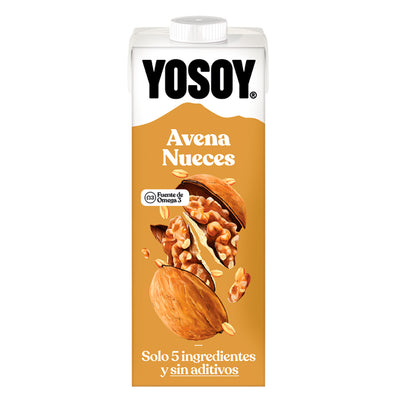 Pack 6 uds Bebida de Avena y Nueces YOSOY 1L
