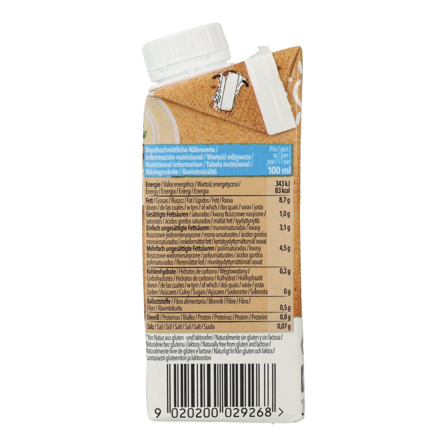 Crema para Cocinar a base de Almendra Natumi, 200 ml