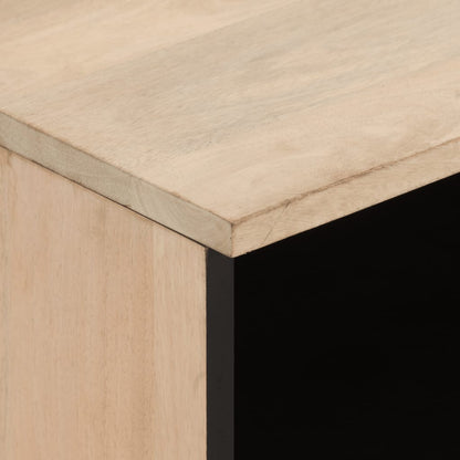 Mesita De Noche De Madera Maciza De Mango 40x33x46 Cm_4