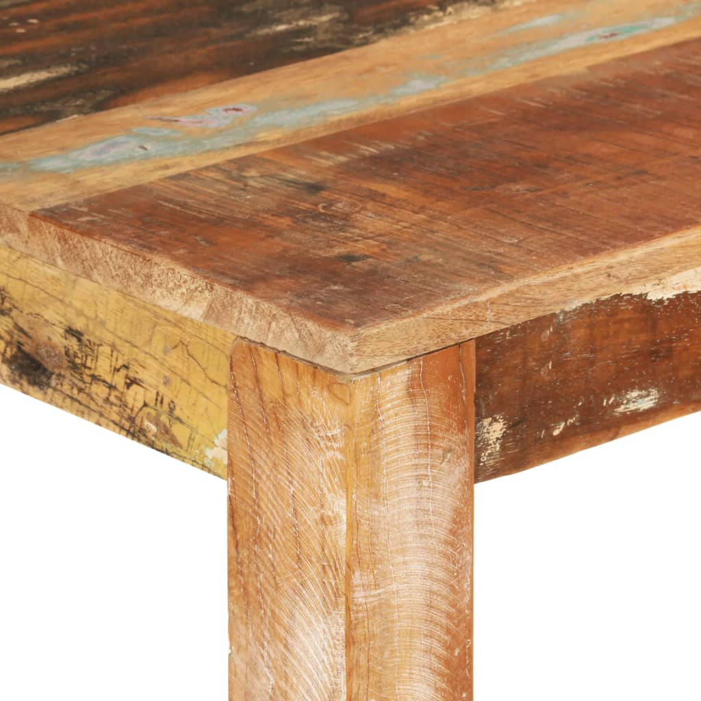 Mesa De Comedor Madera Maciza Reciclada 110x55x76 Cm_3