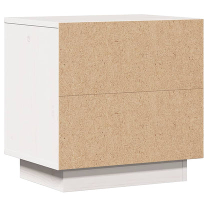 Mesitas De Noche 2 Uds Madera Maciza De Pino Blanco 40x30x40 Cm_4