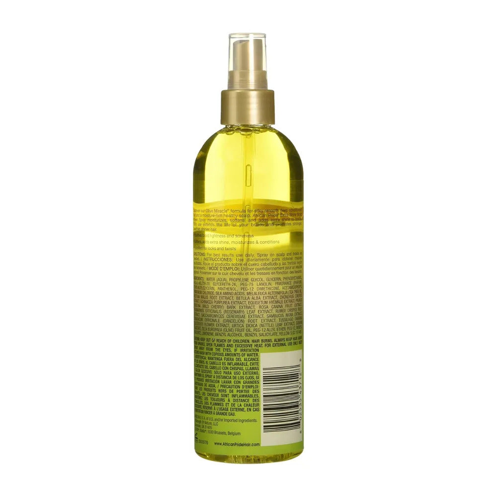 African Pride Olive Miracle Extra Shine Braid Sheen Spray 355ml_1