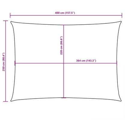 Vidaxl Toldo De Vela Rectangular Tela Oxford Beige 2,5x4 M_2