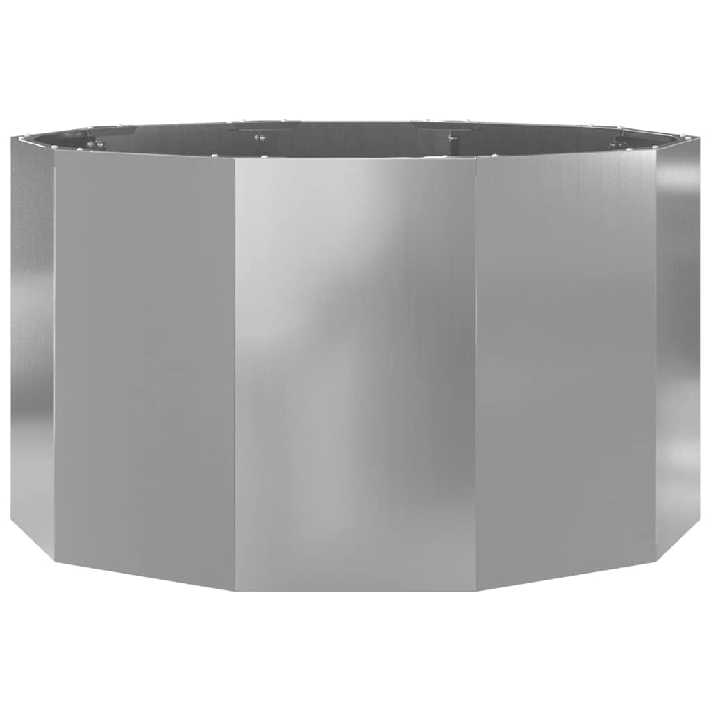 Jardinera Plateado 90 X 90 X 50 Cm Acero Galvanizado_4