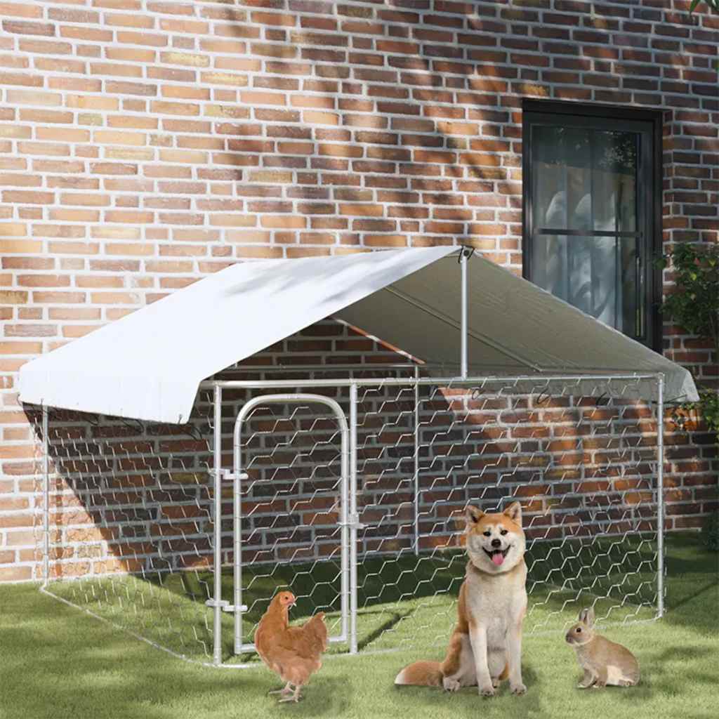 Perrera De Exterior Con Tejado 200x200x150 Cm_1