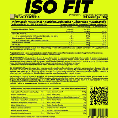 Iso Fit - 1kg - Vainilla Caramelo - Aumenta La Masa Muscular - Masmusculo_4