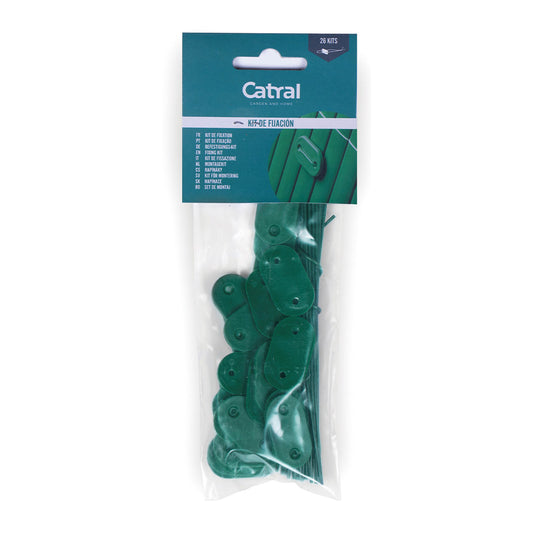 Kit De Fijación Verde Para Cañizos De Pvc Unico / Multicolor_0
