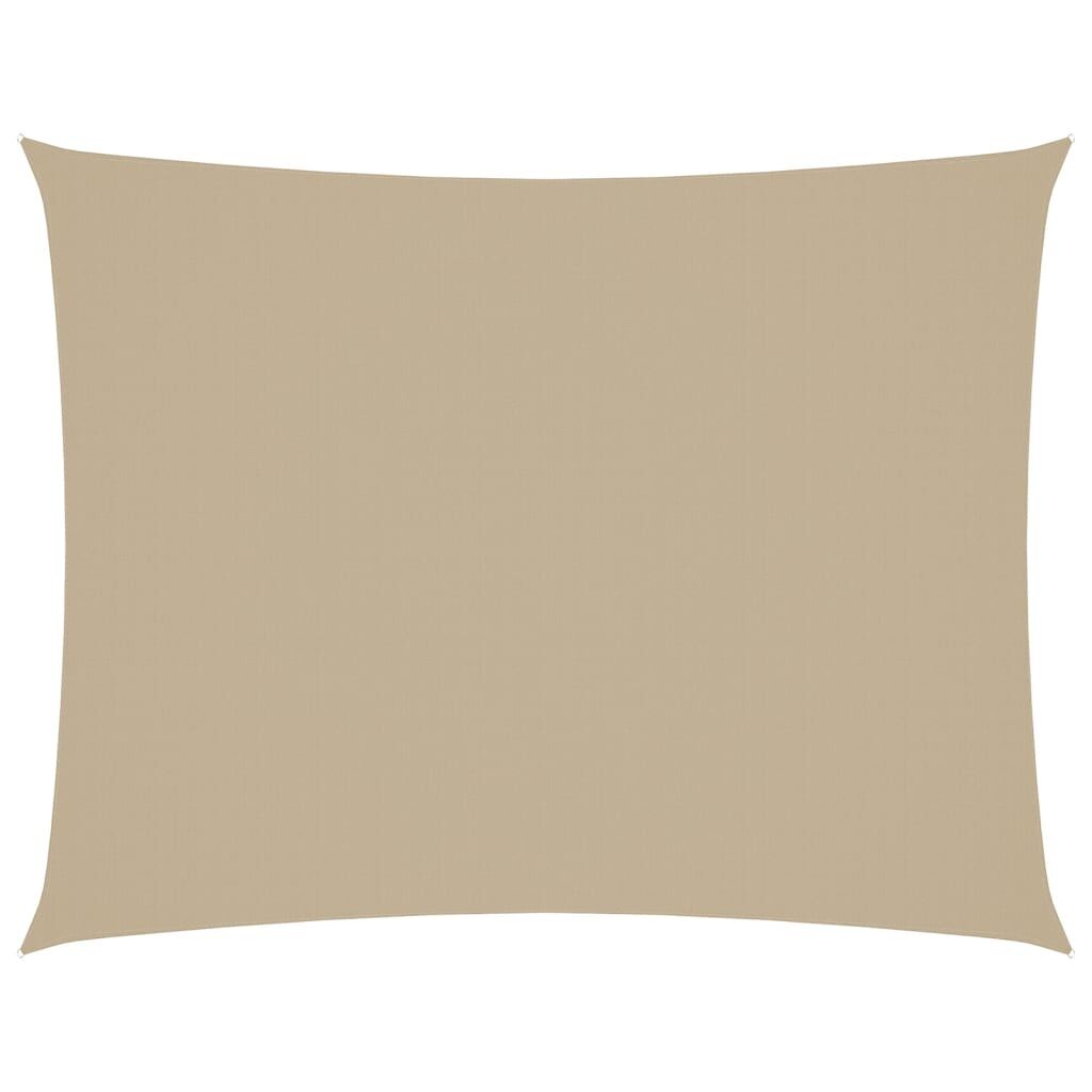 Vidaxl Toldo De Vela Rectangular Tela Oxford Beige 3x6 M_0