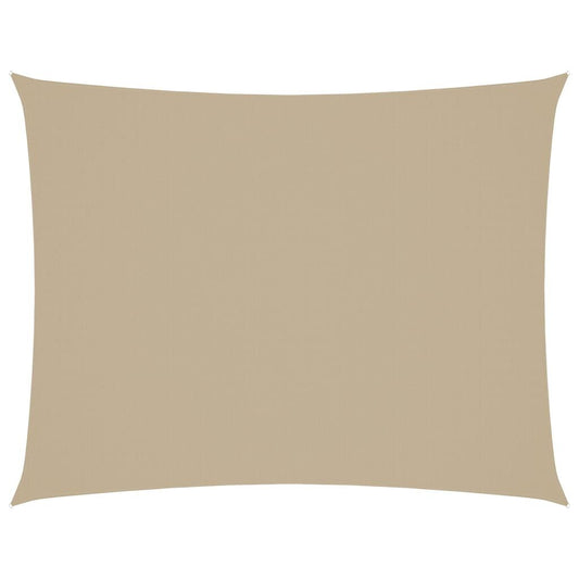 Vidaxl Toldo De Vela Rectangular Tela Oxford Beige 3x6 M_0