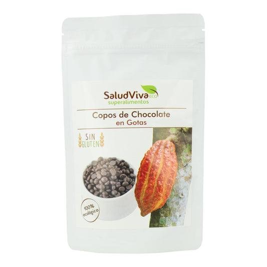 Copos de chocolate en gotas crudo Eco Salud Viva 200 g